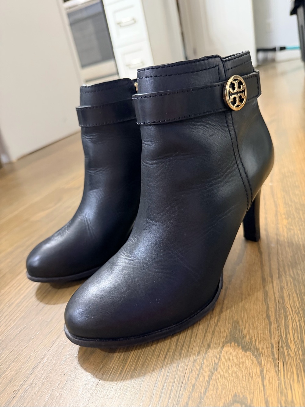 Tory Burch Booties - Bristol High Heel Size 7 Black Leather